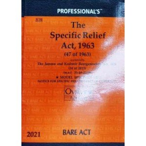 Professional's Specific Relief Act, 1963 Bare Act 2021